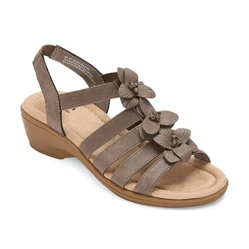 No Box East 5th Women Ister Heeled Strappy Heeled Sandal Brown Sz 8 M $70 1C447